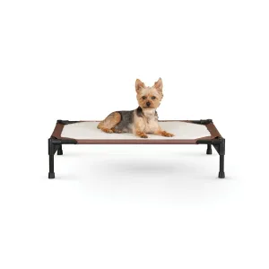 Tan/Mocha Dog Cot with Comfy Pad - Small