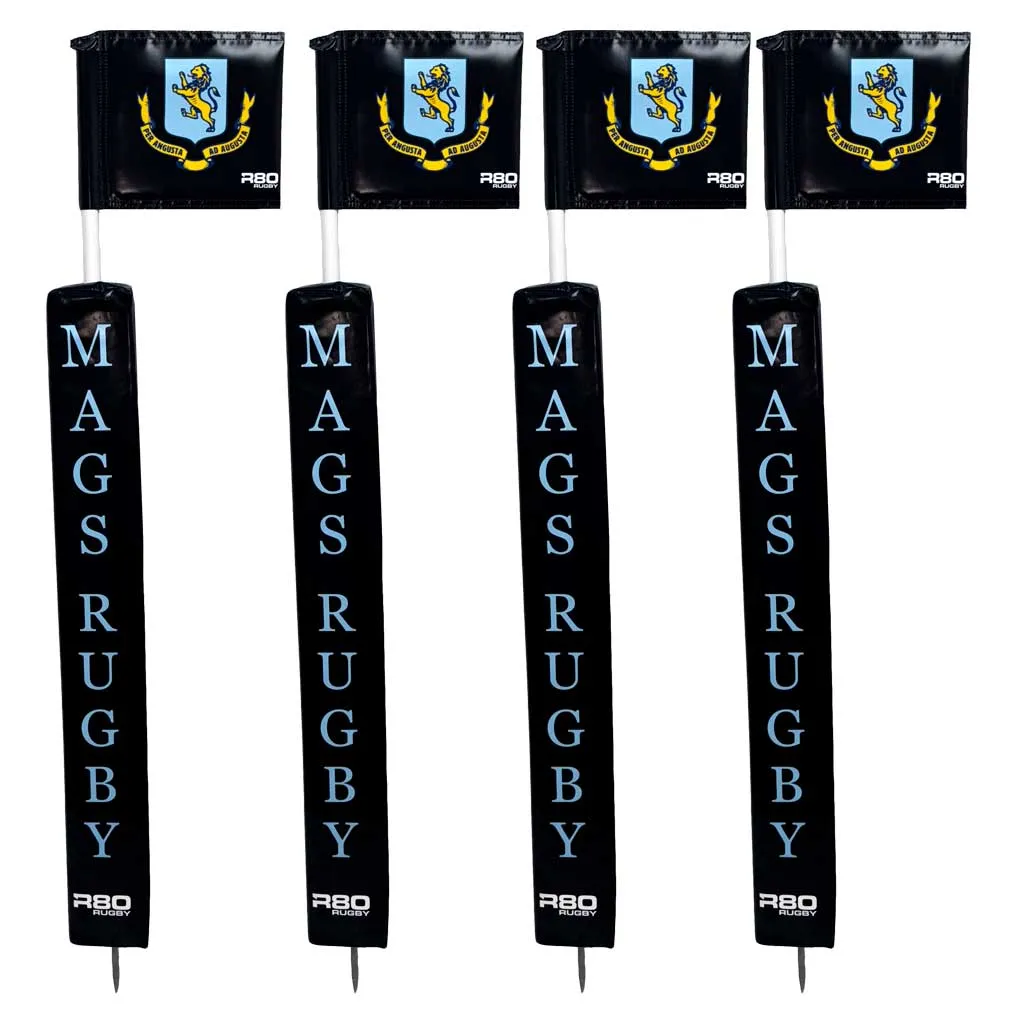 Touchline Pole with Printed Rigid Flag & Protector