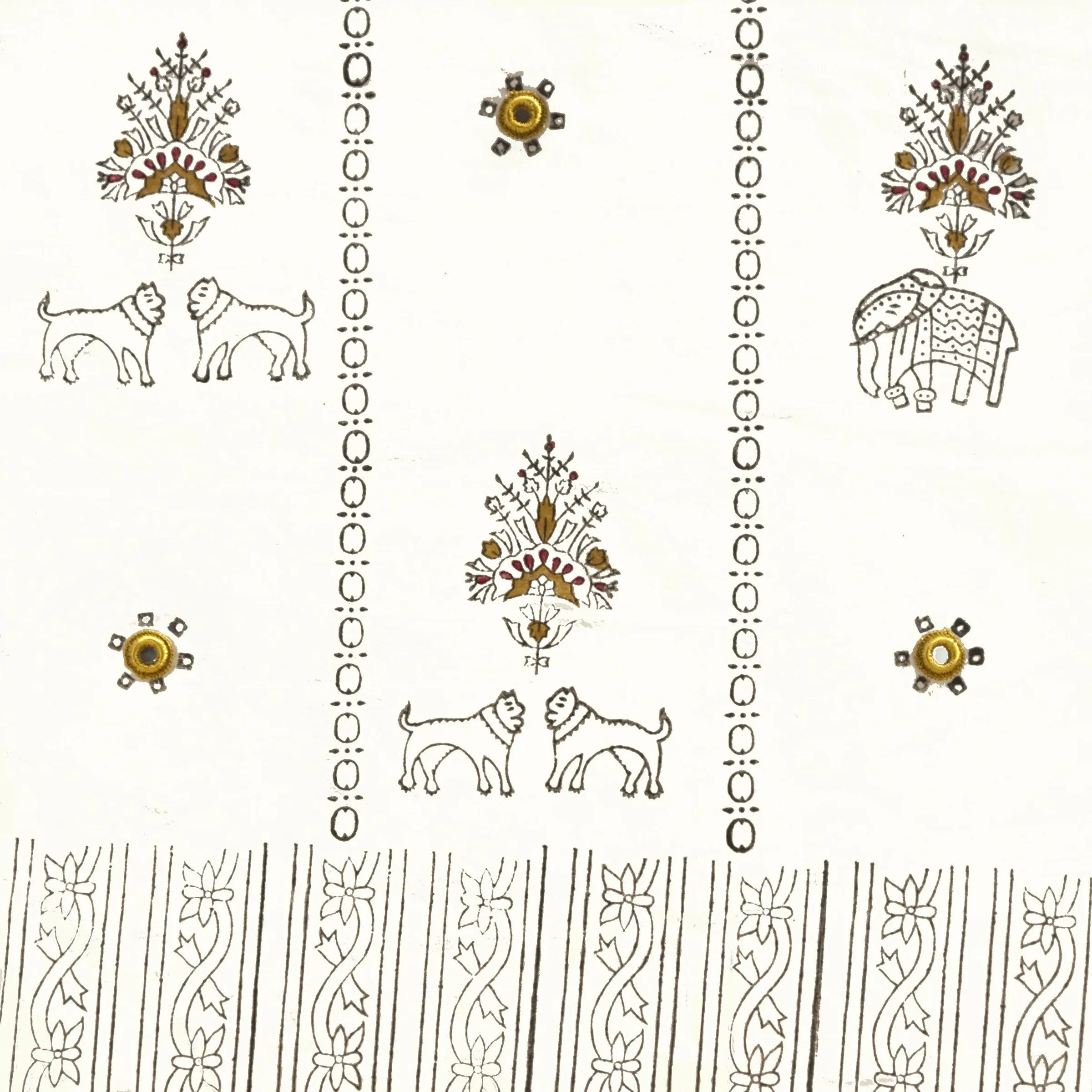 Traditional Raj Inner Canopy - Nailana- Cream