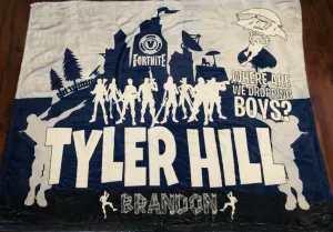 Tyler Hill Camp Custom Fortnite Fleece Blanket