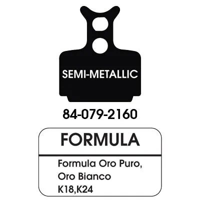 Uc Disc Pads Semi-Metalic Pair Formula Oro/K18/K24 Disc Brake Pads Ultracycle Brakepads