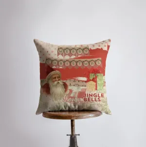 Vintage Jingle Bells | Merry Christmas | Throw Pillow | Christmas Pillow | Home Decor | Christmas Décor | Christmas tree | Christmas Gifts