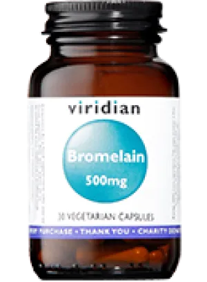 Viridian Bromelain 500mg 90 Capsules