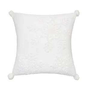 White Snowflake Pillow