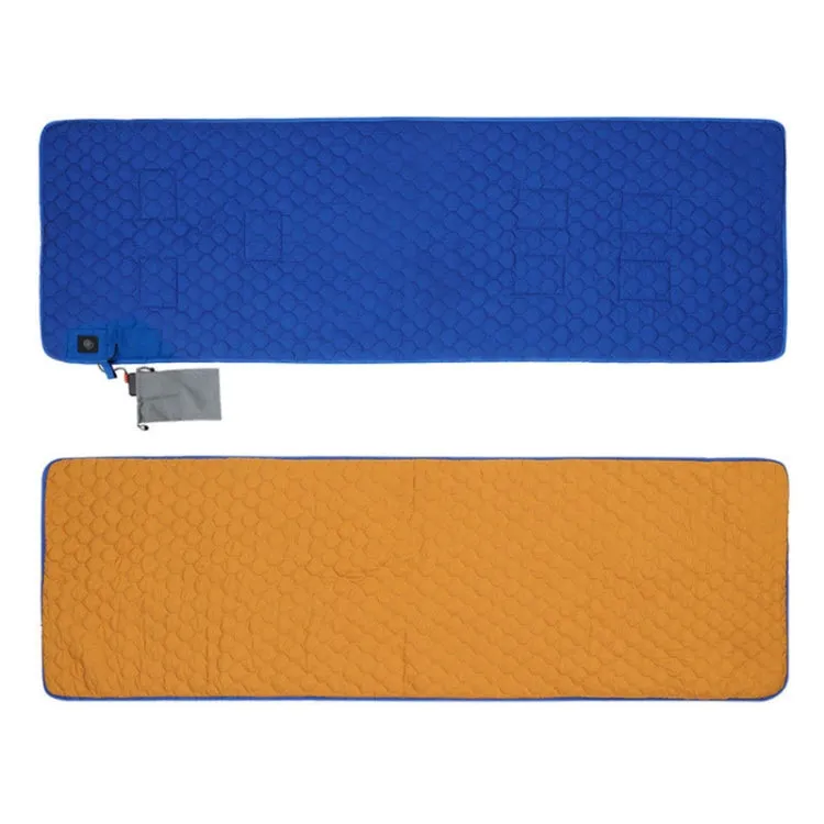 Winter USB Rechargeable Smart Seven Zone Heating  Anti-cold Sleeping Bag Pad(Blue Orange)