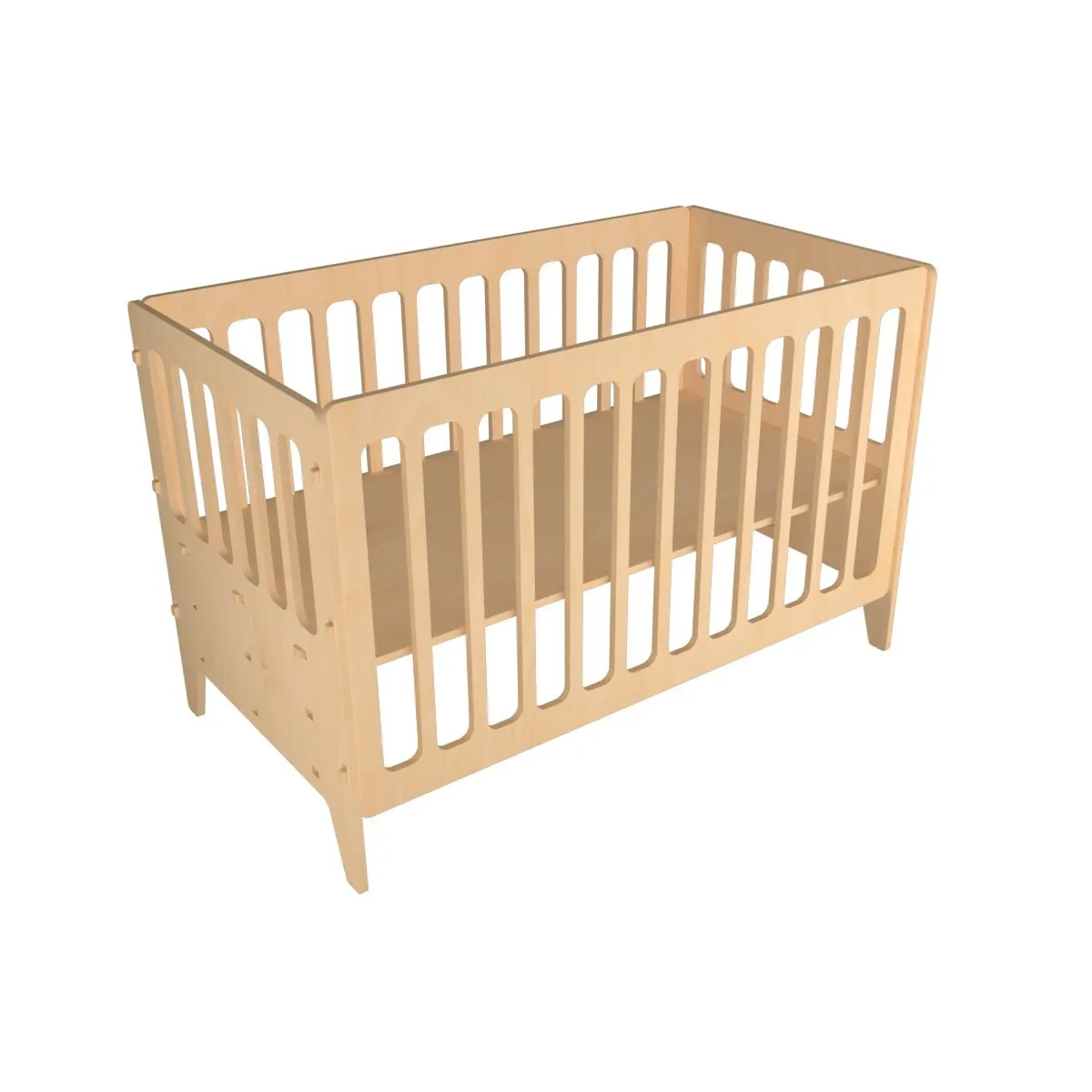 X&Y Large Gold Cherry Crib - Natural